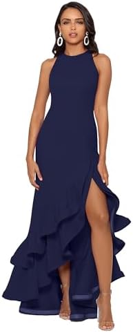 betsy & adam women's ruffled asymmetric-hem dress Amazon.com: Betsy & Adam Women's Sleeveless High Neck Ruffle Detail Asymmetrical Hem Dress, Black, 2 : Clothing, Shoes & Jewelry