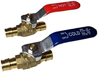 10ピース 適合プロペックス拡張f1960 1 2インチボールバルブ レッド ホット5個