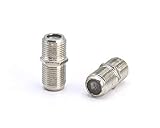 THE CIMPLE CO - Cable Extension Coupler Connects Two Coaxial Video Cables, for Coax F81 (Female to Female) 1GHz Cable TV, and Cable Internet Rated (4 Pack)