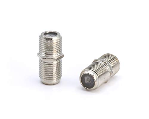 THE CIMPLE CO - Cable Extension Coupler Connects Two Coaxial Video Cables, for Coax F81 (Female to Female) 1GHz Cable TV, and Cable Internet Rated (4 Pack)