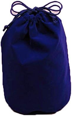 Monopoly Boardgames Accessory Bag. Velour bag with Drawstring. Royal Blue