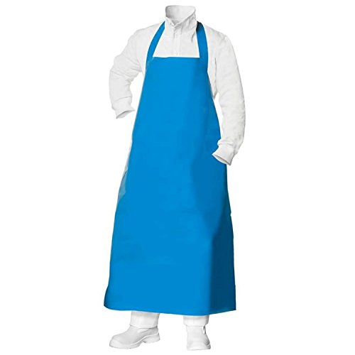 Eurosell Metzgerschürze Gummischürze Fleischerschürze 130 cm blau Metzger Schürze NEU