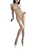 Rose Sakura ultra thin sheer thigh high rib top stockings 3 PAIRS pack by Jetsan (3 pairs nude)