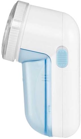 Orbegozo QP 6400 - Removedor elétrico de fiapos, coroa de 5 cm de diâmetro, recipiente para coleta de fiapos, grade e lâmina de aço inoxidável, design ergonômico, operado por bateria