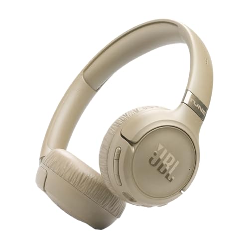 JBL Tune 680NC, Kabelloser On-Ear-Kopfhörer mit Noise-Cancelling, Beige