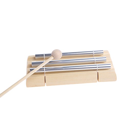 Misright Creative Wooden Percussion Trio Chime Solo Musical Instruments Meditation Relaxation