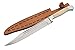 SZCO Supplies 15.5-Inch Rifleman’s Bowie Knife with Carbon Steel Blade, Bone Handle, and Leather Sheath – Hunting, Camping, and Outdoor Survival Knife