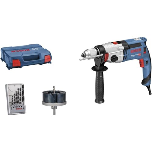 Bosch Professional GSB 24-2 Impact Drill (1,100 W, max. torque: 40/14,5 Nm, incl. accessory set, in L-Case)