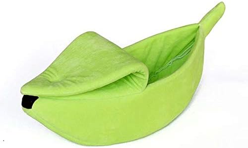 Mitsutomi Cat House/Cat Condo,Cute Banana Cat Bed House, Fluffy Warm Soft Plush Breathable Pet Bed Cat Cuddle Bed