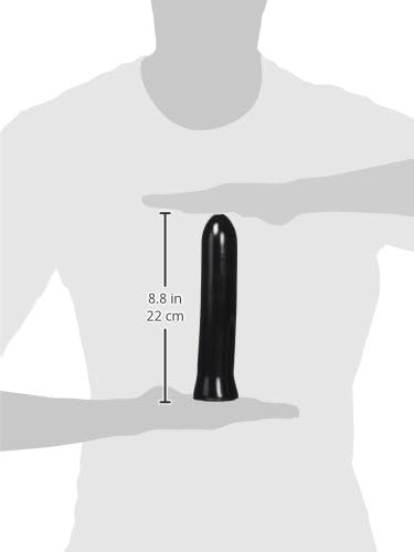 All Black All Black Dildo, 22.5 cm, Black - Image 4