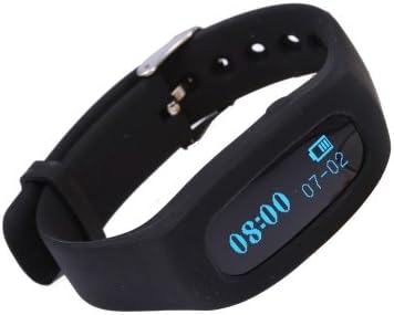 Step Counter Activity Fitness Watch Waterproof Watch Pedometer Step Tracker Calorie Counter Fit Watch Compatible iPhone for Boy Girl Kids Chiildren (Black)