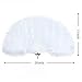 BABEYOND Marabou Feather Fan 20s Vintage Folding Fan Flapper Hand Fan for Costume Dancing Show Tea Party Wedding Decoration (White)