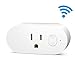 AMPLER Wifi Smart Plug Mini Multi-function Outlet Work with Amazon Alexa and Google Assistant (16A, 1 Pack)
