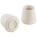 Shepherd Hardware 9223 1-1/4-Inch Inside Diameter Rubber Leg Tips, 2-Pack, White