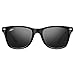 JULI Mens Womens Fashion Wayfarer Wood Bamboo Printed Black Frame Black Lens Wrap 52MM Sunglasses 4195WN