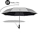 UVDAY Auto Open Close UV Protection Travel Compact Folding Sun Umbrella UPF50+ (23 inches, Silver)