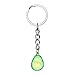 Meiligo Avocado Green Avocado Charm Necklace, Earrings & Keychain Set
