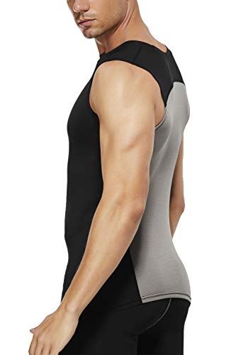 AMZSPORT Compressieshirt voor heren, tanktop zonder mouwen, koeling - Image 6