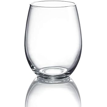 Luminarc Perfection Stemless Wine Glass (Set of 12), 15 oz, Clear - N0056