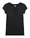Bienzoe Girls School Uniform Tshirt: Kids Solid Color Tops 3pcs Pack