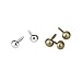 Mini Parisienne Round Head Clips in Assorted Colours for Scrapbooking - 200 Pieces