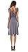 Costyleen Women's Modal Cotton Casual Low-cut V-neck Pure Color Above Knee Dress Dark Gray M