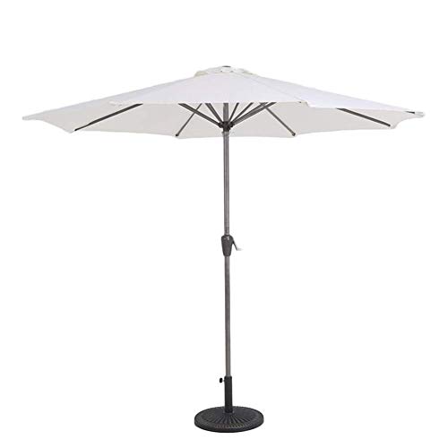 JNMDLAKO Tragbare Sonnenschirme 2.7M Gartenmöbel mit Windkurbel, Sonnenschutz Wasserdichter Regenschirm für…