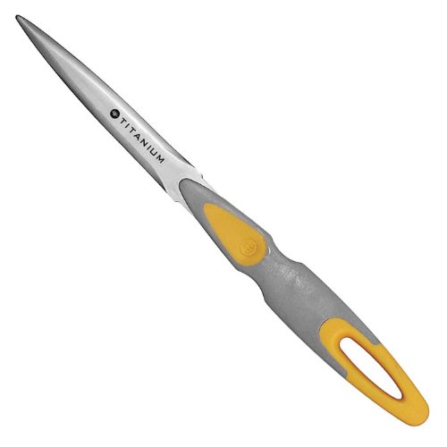 Westcott Titanium Bonded Letter Opener, Gray and Yellow, 9