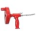 Drain Snake, Plumbing Snake, Drain Auger Clog Remover Plumbing Pipe Unblocker Cleaner, Sewer/Bathtub Drain/Kitchen Sink Cleaner, With Gloves By KINGLEV