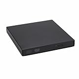 ECTEK USB2.0 External DVD-R Optional Drives Portable Slim CD Drive Burner for laptop (Black)