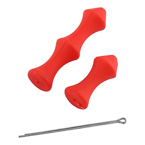 Archery,Archery Bowstring,2pcs Silicone Archery Target Recurve Bow Shooting Hunting Finger Guard Bowstring Archery Shot Finger Tabs Guard Protectors(Red)