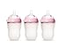 Comotomo Natural Feel Baby Bottle 3 Pack (Pink, 8 Ounce) primary