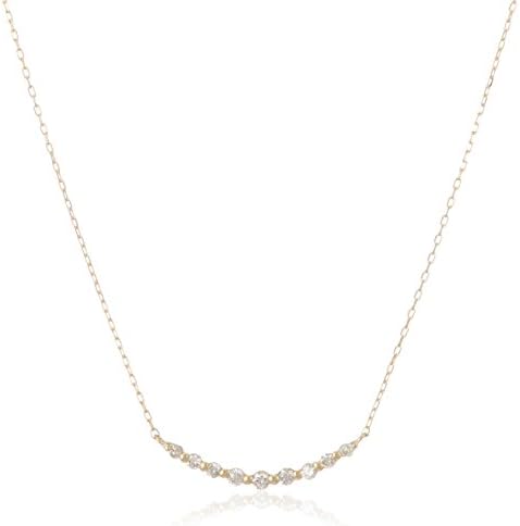 [ディーコレクション] D-COLLECTION 18金イエローゴールド ダイヤネックレス 0.1ct DN11358BYG