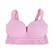 ROPALIA Womens Fitness Yoga Sports Bra Wirefree Seamless Padded Push Up Racerback Top Pink XL