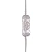 GLOBE Electric 65142 1-Light Cylindrical Plug-in Pendant, Polished Chrome Finish, Caged Crystal Shade, Clear 15ft Cord, in-Line On/Off Rocker Switch, Ceiling Hanging Light Fixture, Bulb Not Included