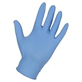 Genuine Joe GJO15362 5-Mil Light Powder Industrial Nitrile Gloves, Large, Light Blue (Pack of 100)