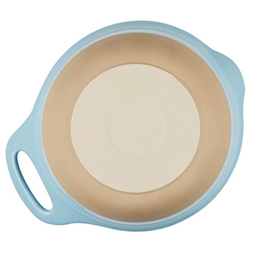 Rachael Ray Cityscapes Ceramic Mixing Bowl Set, Light Blue 2Piece