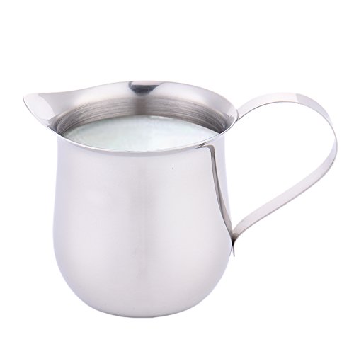 Cream Pitcher, LianLe Stainless Steel Milk Frothing Pitcher Froth