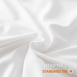 JANZAA Queen Comforter Set White Comforter 3PCS