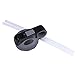 Straw Lid for Hydro Flask, NALAKUVARA Wide Mouth Black BPA-Free Sport Water Bottles Cap with 2 pcs Plastic Straws - Fits for 18oz, 32oz, 40oz & 64oz