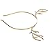 Wiipu Christmas Gift Hairbands Rhinestone Alloy Deer Horn Antler Shape Headbands(D908)