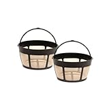 2 Pack Gtf-b Gold Tone Coffee Filter 8-12 Cup Permanent Basket Style