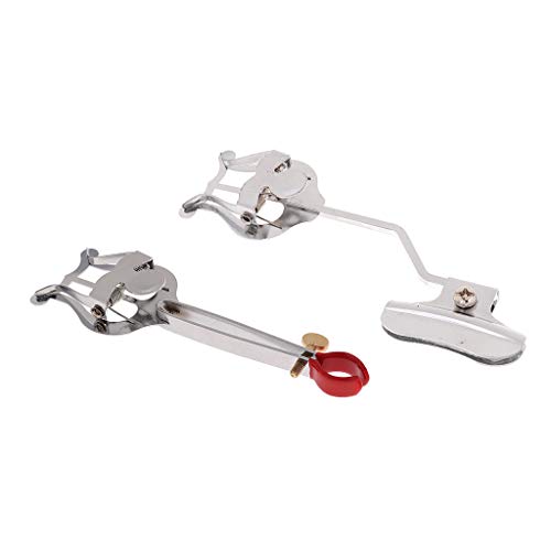 Moligh doll 2Pcs Trumpet Trombone Marching Clamp Lyre Sheet Music Clip Stand Holder for Musical Instrument ccessory - Thumbnail 2