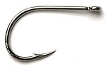 Mustad Ultra Point Long Shank Kirbed Point Big Gun Bait Hook (Pack of 25), Black Nickel, Size 3/0