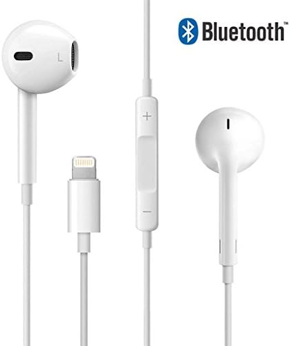 Headphones,CoMoo Wired Earbuds with Microphone Stereo Noise Isolating Earphones Compatible For iPhone 7 7 Plus 8 8 Plus iPhone XS Max XR XS X Bluetooth Connectivity