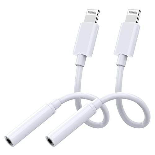 Pack Lightning to mm Headphone Jack Adapter, [Apple MFi
