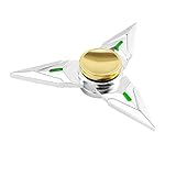 Blackobe Tri Fidget Hand Spinner Triangle Metal Finger Focus Toy ADHD Autism Kids/Adult (Silver)