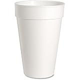 Genuine Joe GJO58554 Hot/Cold Foam Cup, 16-Ounce Capacity, White (Carton of 500)