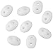 SuperDuos BCT-501 Opaque White 8g Czech Glass 2-Hole Seed Beads, 5.5 x 3.5mm