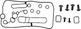 All Balls Racing 26-1510 Mid Body Gasket Kit